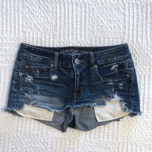 American eagle stretch shortie shorts